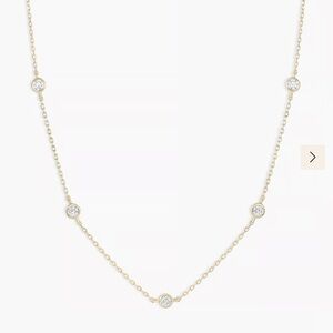 Relisting Authentic Gorjana Five Diamond Necklace 14k gold